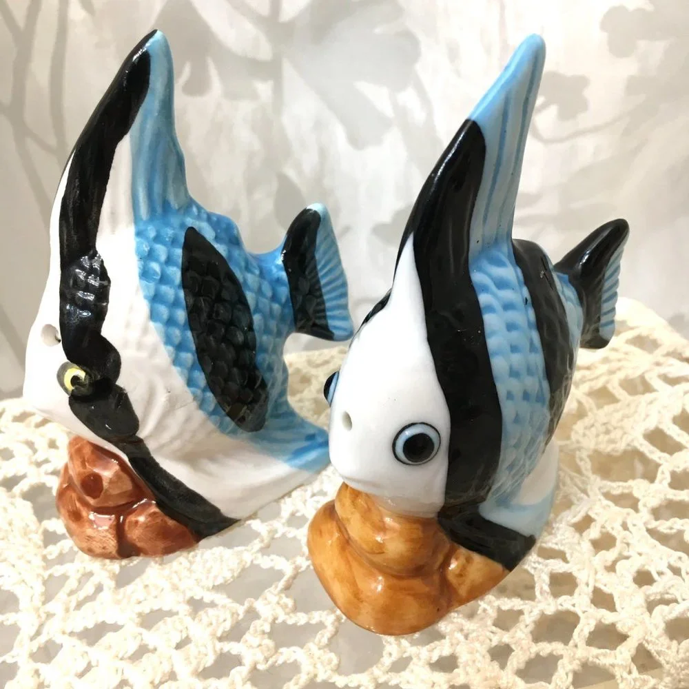 Pottery Barn Angel Fish Salt & Pepper Shaker